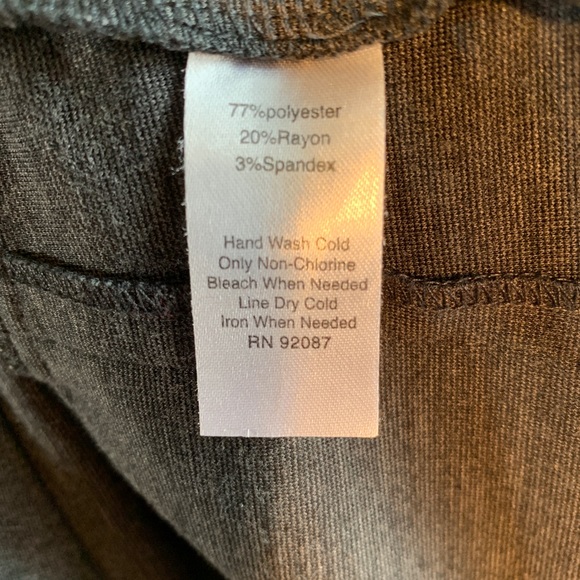 Threads Saks Fifth Avenue Grey Stretch Pants Sz M - Picture 5 of 7